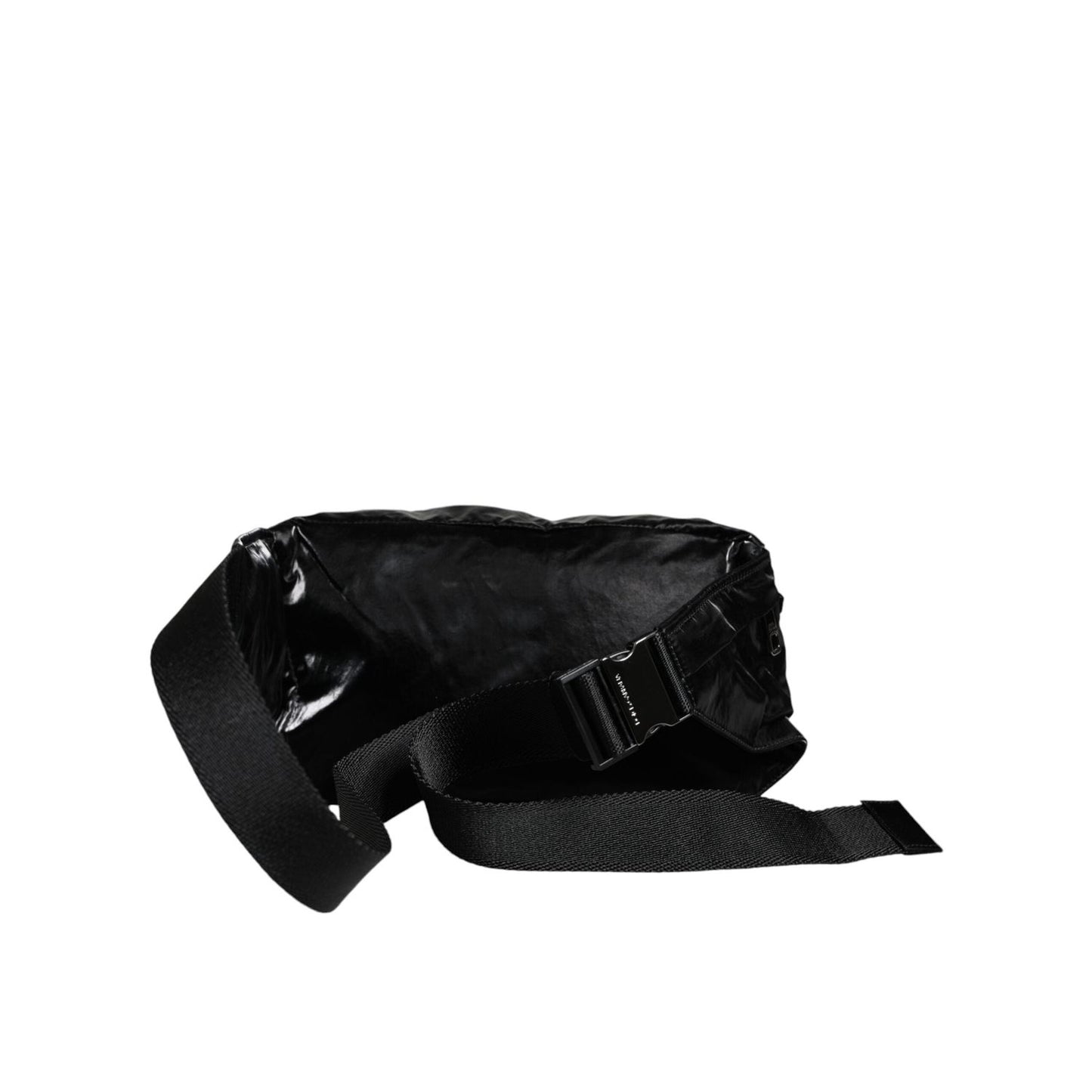 Dolce & Gabbana Black Nylon Fabric Belt Waist Fanny Pack Bag BAG4106