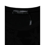 Dolce & Gabbana Black Printed Crew Neck Sweatshirt Sweater