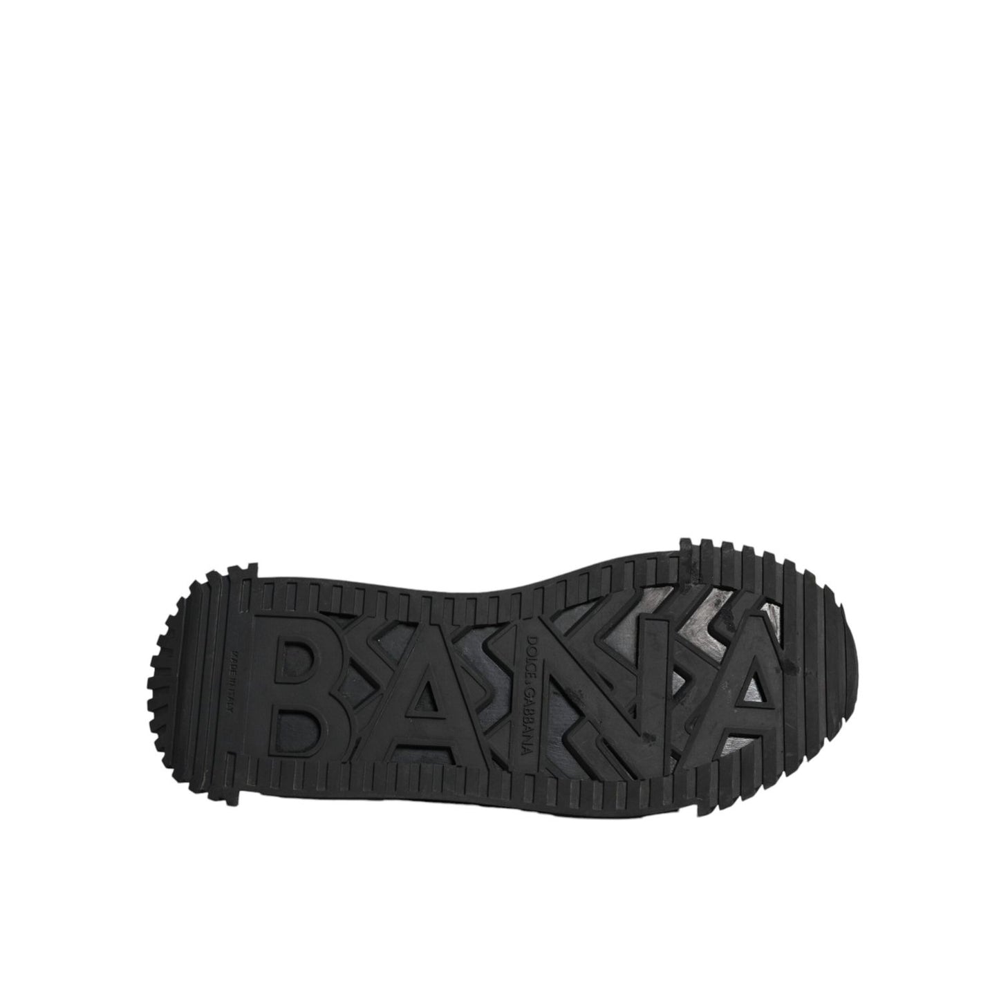 Dolce & Gabbana Black Logo Lace Up Low Top NS1 Sneakers Shoes