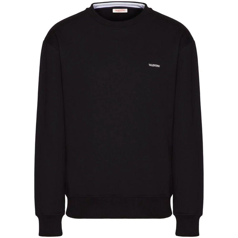 Valentino Black Cotton Sweater