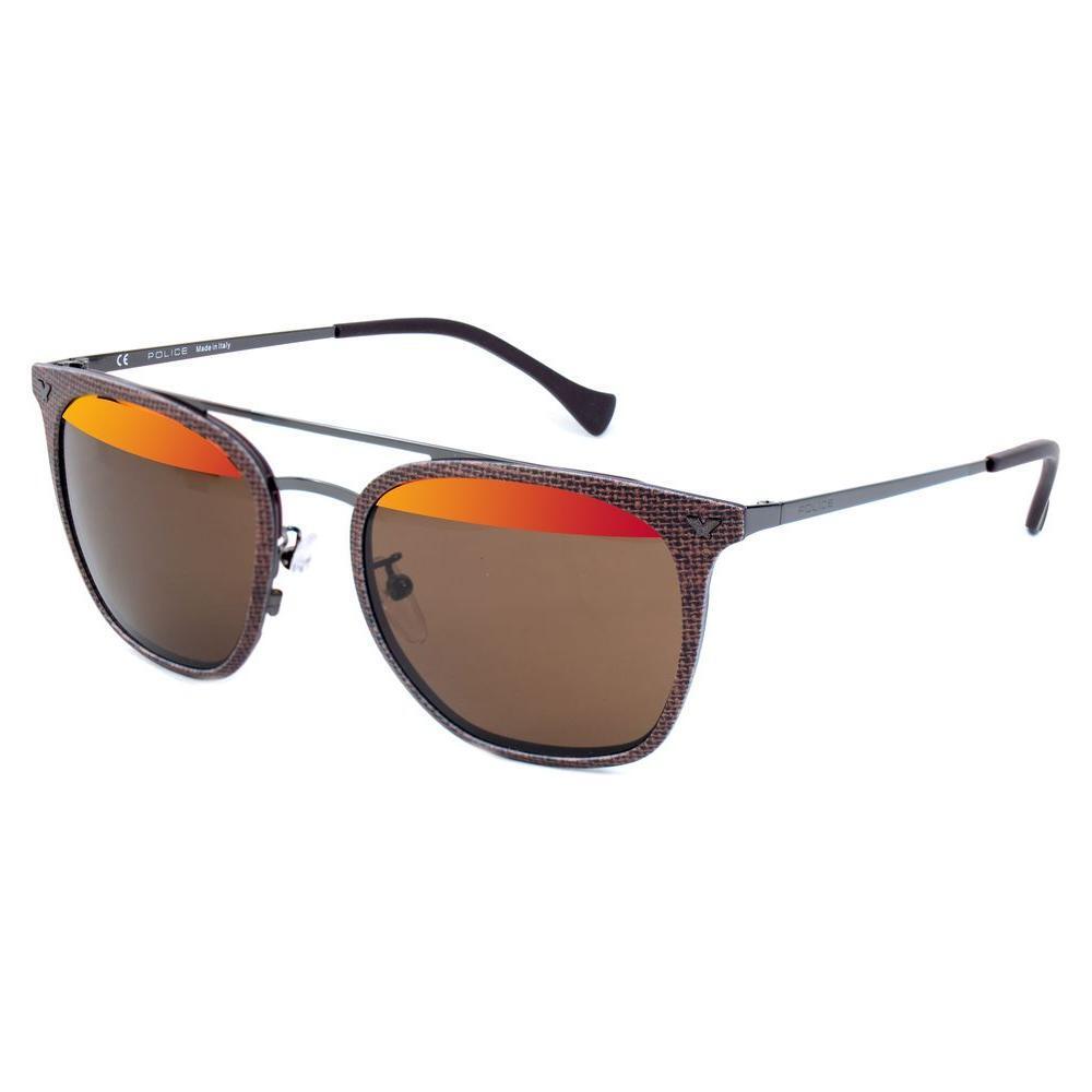 Police Brown Metal Sunglasses