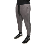 Dolce & Gabbana Gray Cotton Jogger Jogging Pants
