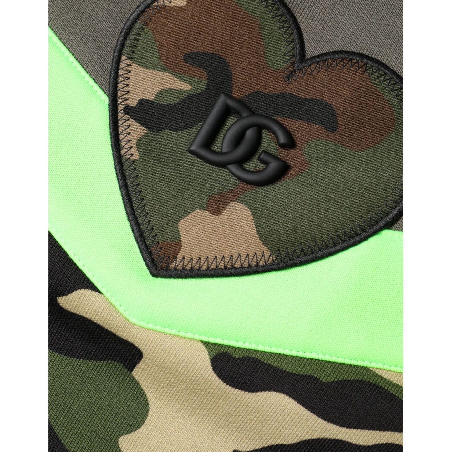 Dolce & Gabbana Multicolor Camouflage Sweatshirt Sweater TSH86728-46