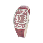 Chronotech Red Leather Watch