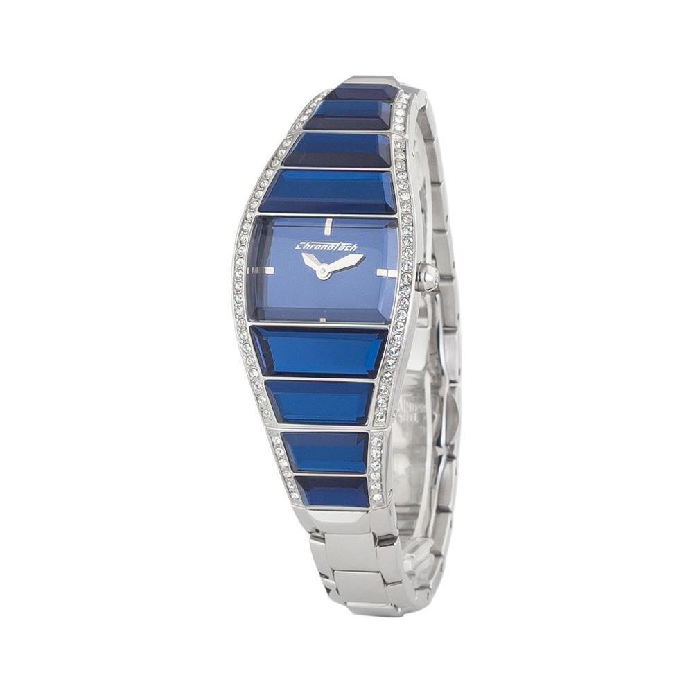 Chronotech Silver Stainless Steel Watch