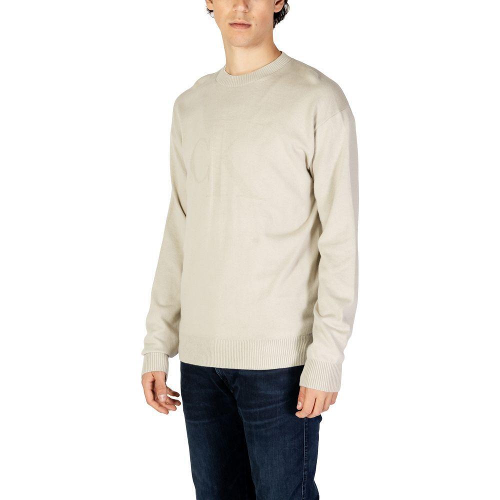 Calvin Klein Jeans Beige Organic Cotton Sweater CA-14581002507-IT52 | XL