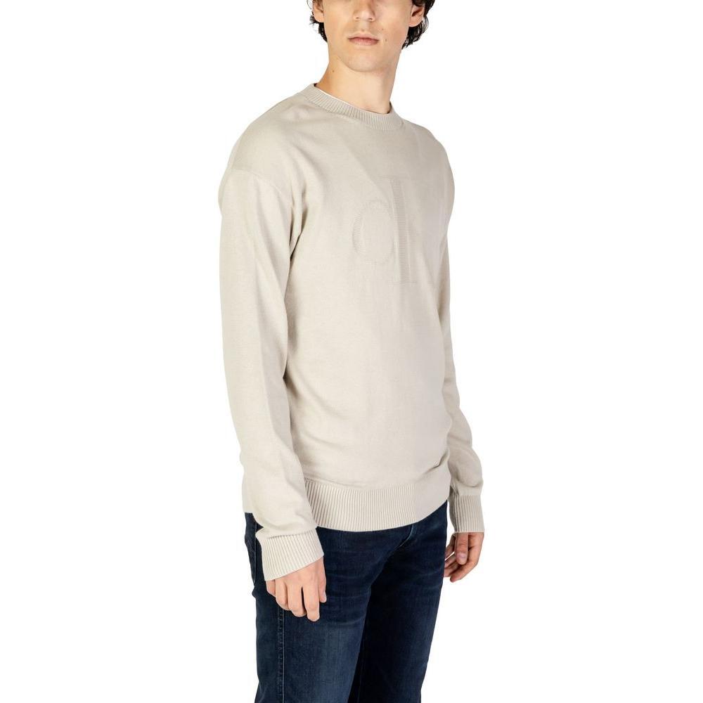 Calvin Klein Jeans Beige Organic Cotton Sweater CA-14581002507-IT52 | XL