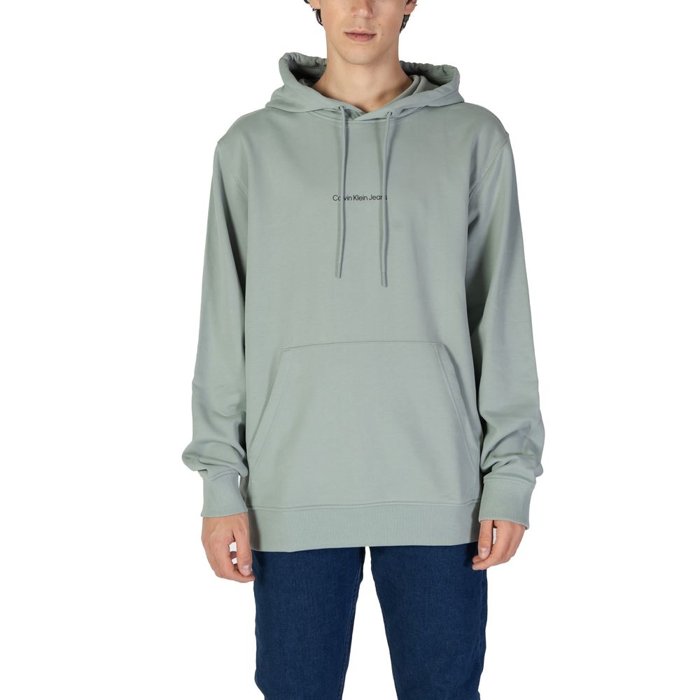 Calvin Klein Jeans Green Cotton Hoody