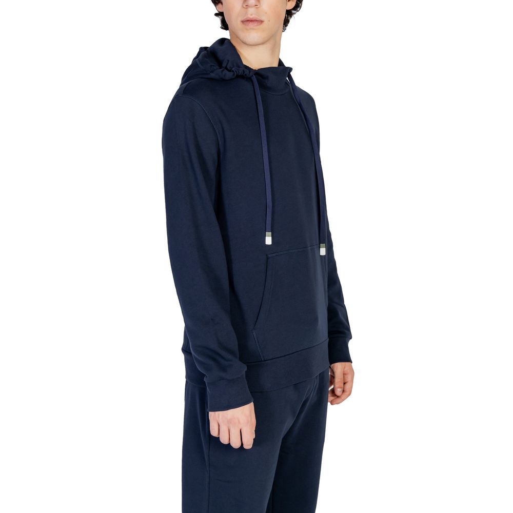 Emporio Armani Underwear Blue Cotton Hoodie