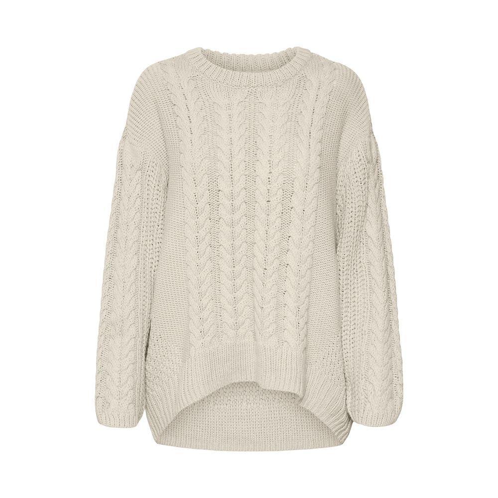 Vero Moda Beige Cotton Sweater VE-15173002507-IT42|M