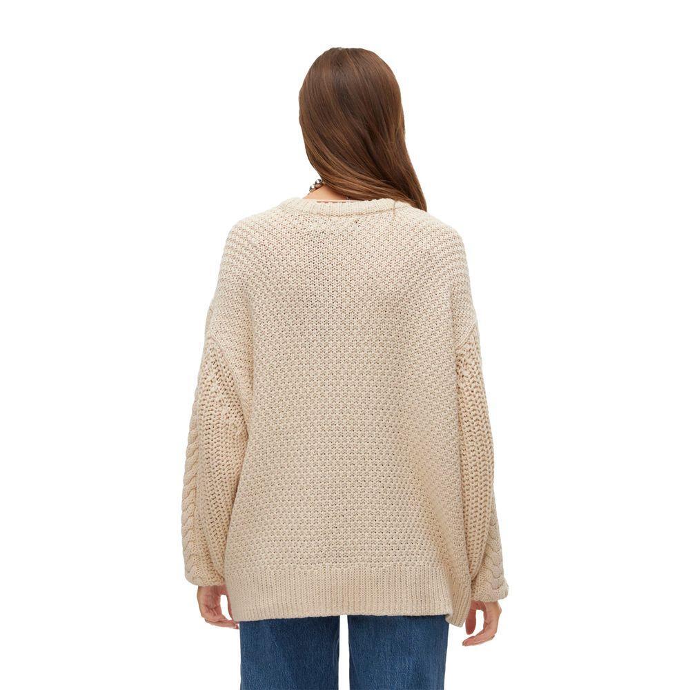 Vero Moda Beige Cotton Sweater VE-15173002507-IT42|M