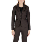 ICHI Brown Polyester Blazer IC-15691400140-IT40|S