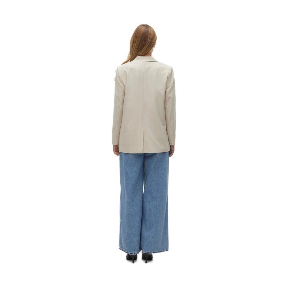 Vero Moda Beige Polyester Blazer VE-13395300127-IT36|XXS