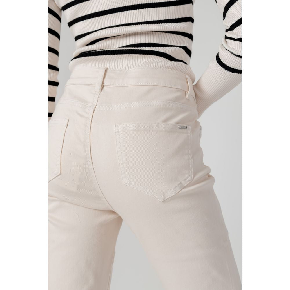 Morgan De Toi Beige Cotton Pant MO-13439900127-IT44|L