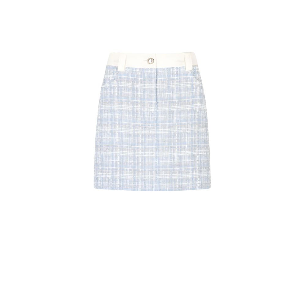 Morgan De Toi Blue Polyester Mini Skirt