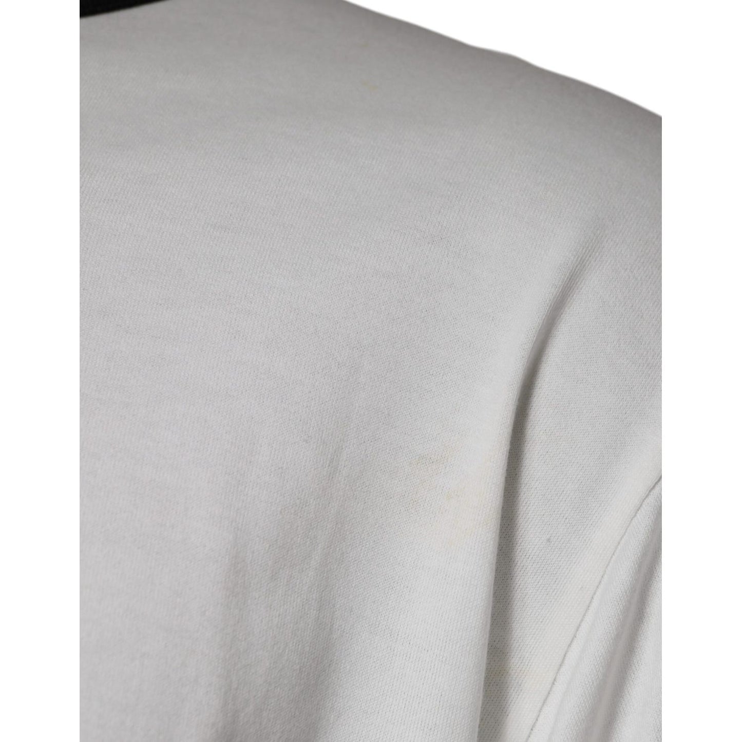 Dolce & Gabbana White Camouflage Cotton Round Neck T-shirt
