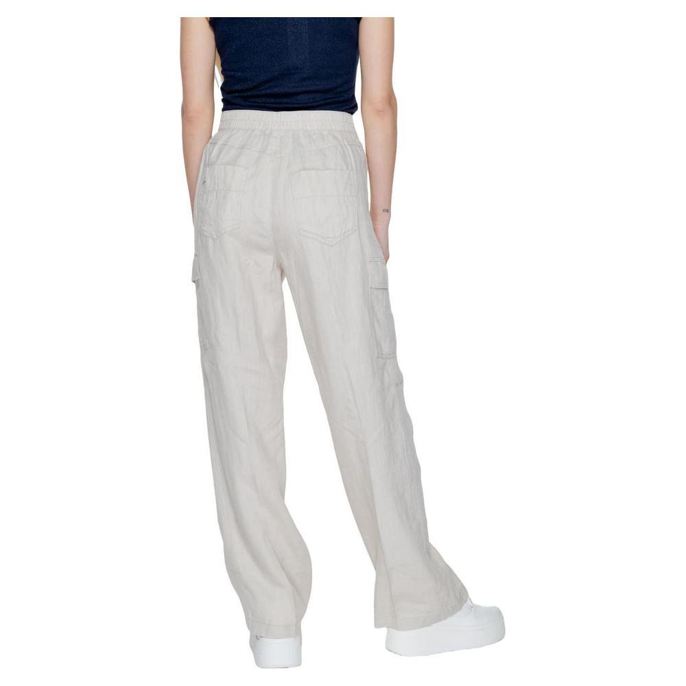 Street One Beige Linen Pant ST-14212600127-W34 | L32