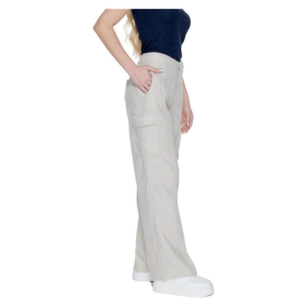 Street One Beige Linen Pant ST-14212600127-W34 | L32