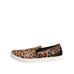 Dolce & Gabbana Brown Calfskin Fur Leopard Men Sneakers Shoes