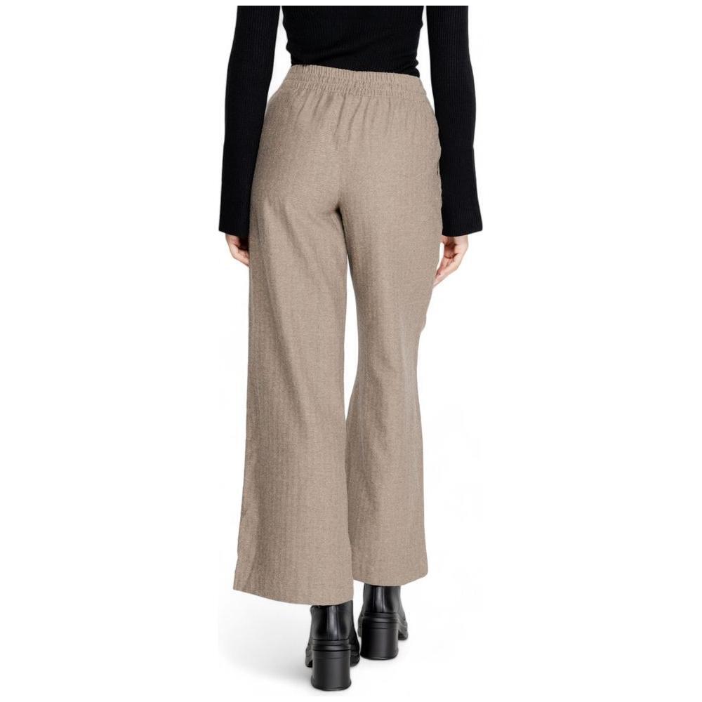 Jacqueline De Yong Brown Cotton Pant JA-14835300736-M/32