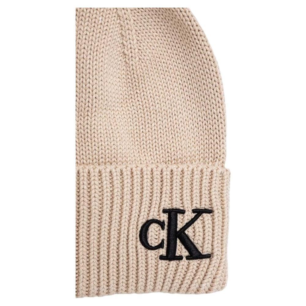 Calvin Klein Beige Cotton Caps Baseball Hat CA-15668100127-ONE SIZE