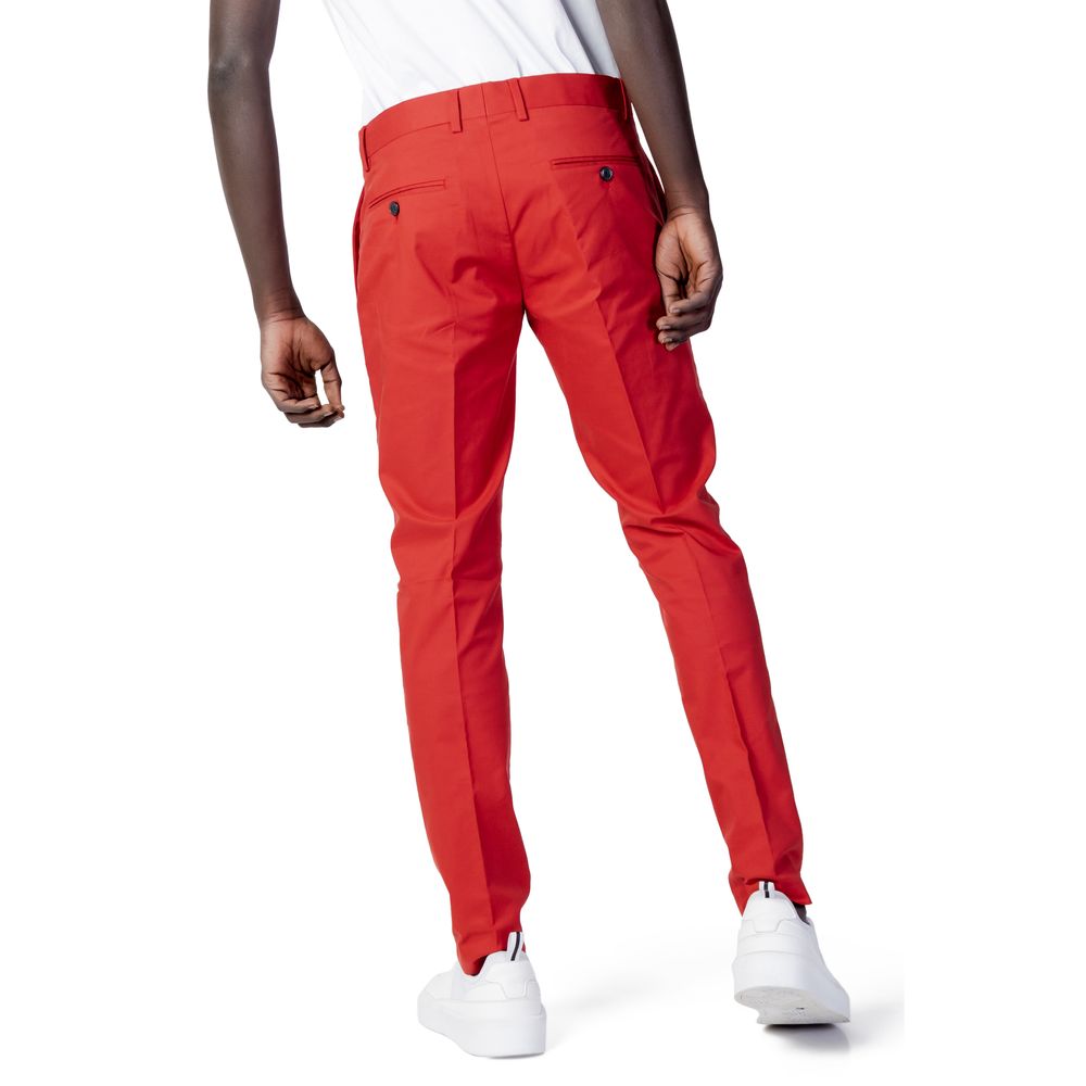 Antony Morato Red Cotton Pant