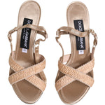 Dolce & Gabbana Beige Keira Slingback Heels Sandals Shoes LA11970-37