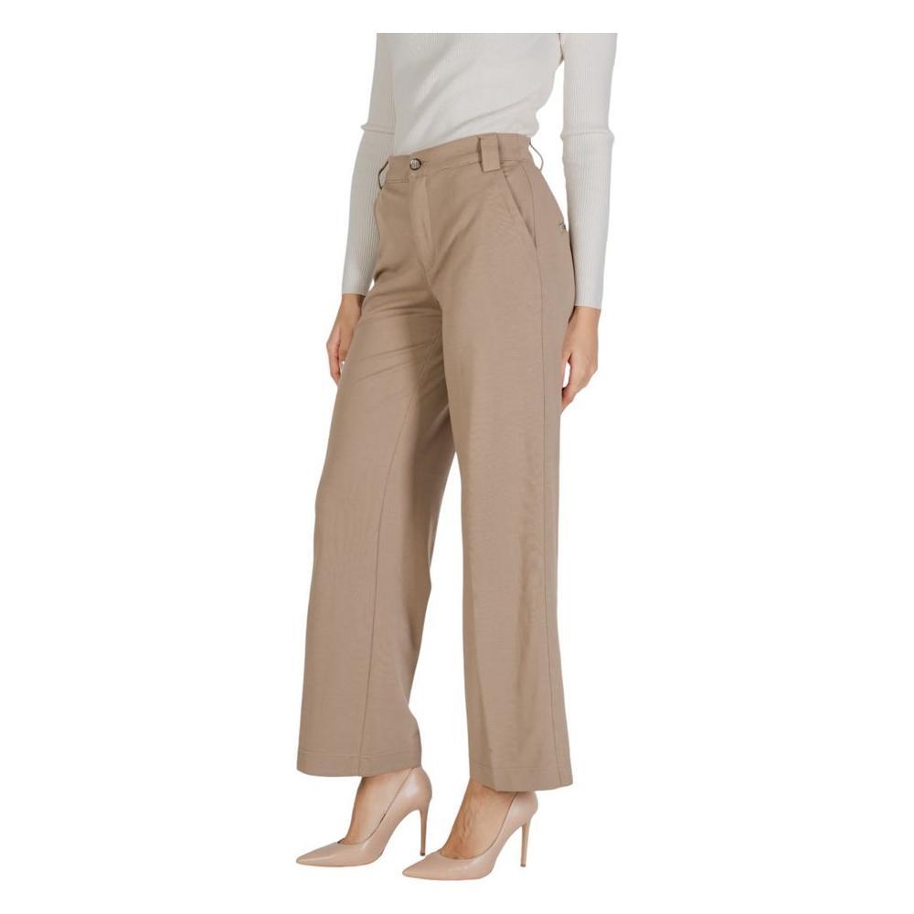 Street One Beige Viscose Pant ST-15622400309-W38 | L30