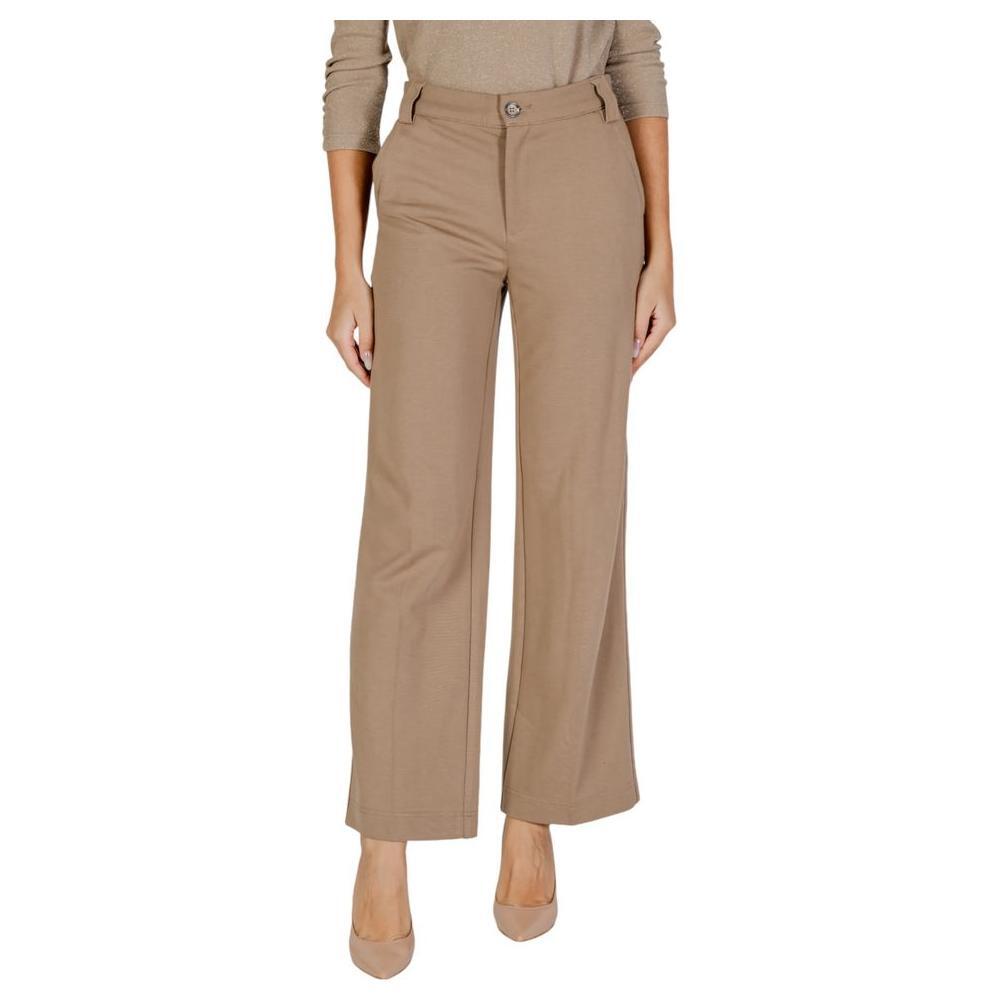 Street One Beige Viscose Pant ST-15622400309-W38 | L30
