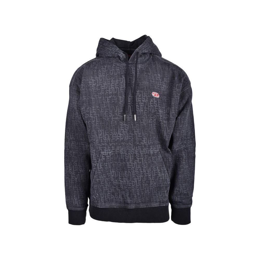 Diesel Gray Cotton Hoodie