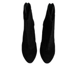 Dolce & Gabbana Black Mesh Stiletto Heels Ankle Boots Shoes