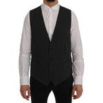 Dolce & Gabbana Gray Wool Stretch Vest SIG60341-1
