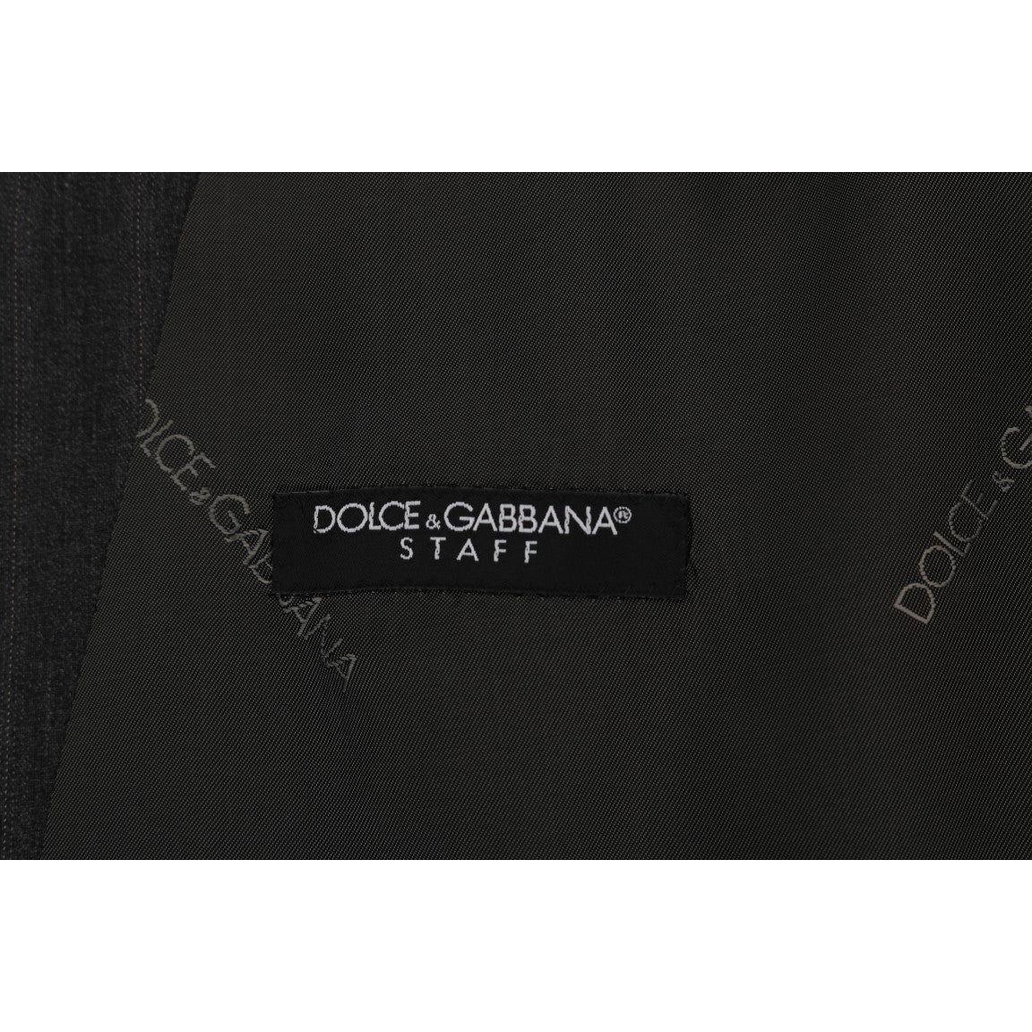 Dolce & Gabbana Gray STAFF Wool Stretch Vest SIG60350-1