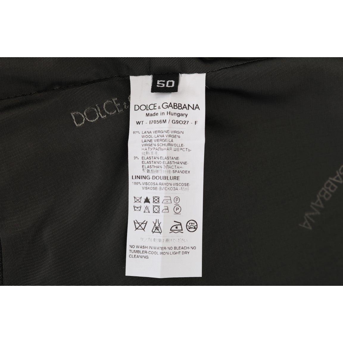 Dolce & Gabbana Gray STAFF Wool Stretch Vest SIG60350-1