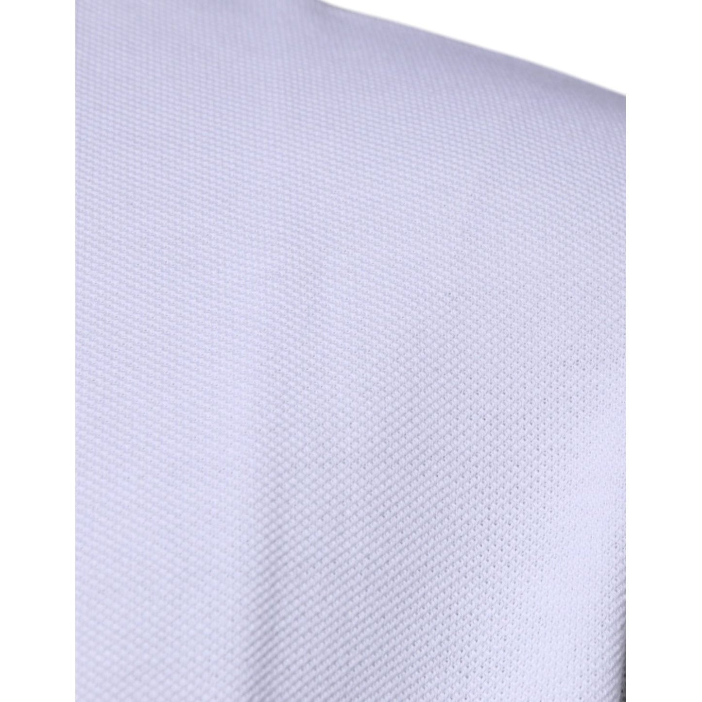 Versace White Viscose Collared Men Polo Short Sleeves T-shirt