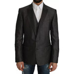 Dolce & Gabbana Gray MARTINI 2 Piece Vest Coat Blazer