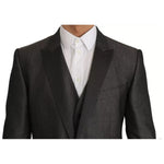 Dolce & Gabbana Gray MARTINI 2 Piece Vest Coat Blazer