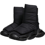 Dolce & Gabbana Black Slip On Wave Quilted Sneakers Shoes