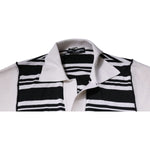 Dolce & Gabbana Black White Stripes Collared Polo T-shirt