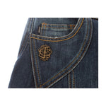 Cavalli Blue Cotton Stretch Low Waist Jeans SIG18218-1