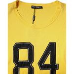 Dolce & Gabbana Yellow Crew Neck Short Sleeves T-shirt