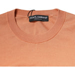 Dolce & Gabbana Beige Wool Crewneck Pullover Cropped Sweater