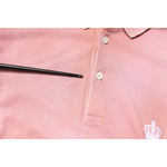 Dolce & Gabbana Pink Crown Collared Short Sleeve Polo T-shirt