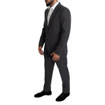 Dolce & Gabbana Gray Wool Men Formal 2 Piece MARTINI Suit JKT2772-52