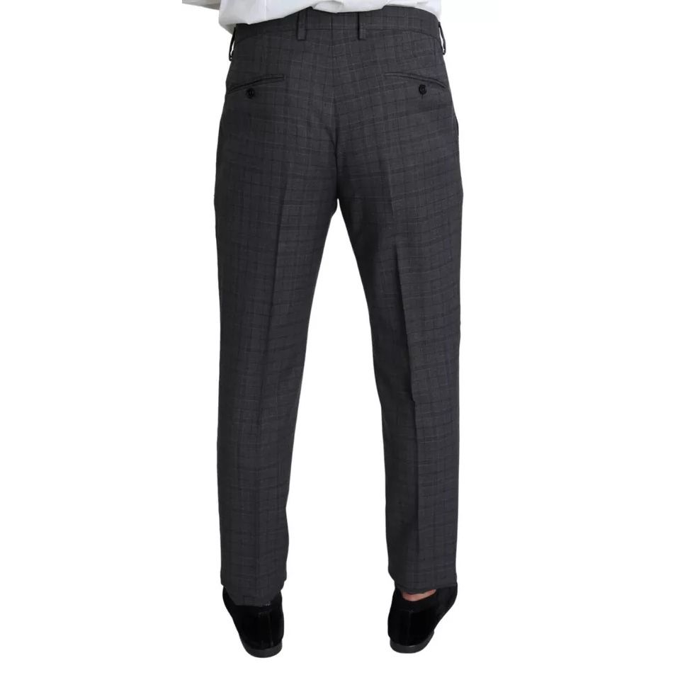 Dolce & Gabbana Gray Wool Men Formal 2 Piece MARTINI Suit JKT2772-52
