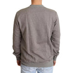 Dolce & Gabbana Gray Crown King Cotton Pullover Sweater