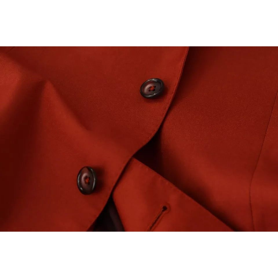 Dolce & Gabbana Orange MARTINI Cashmere Silk Coat Blazer JKT2892-52