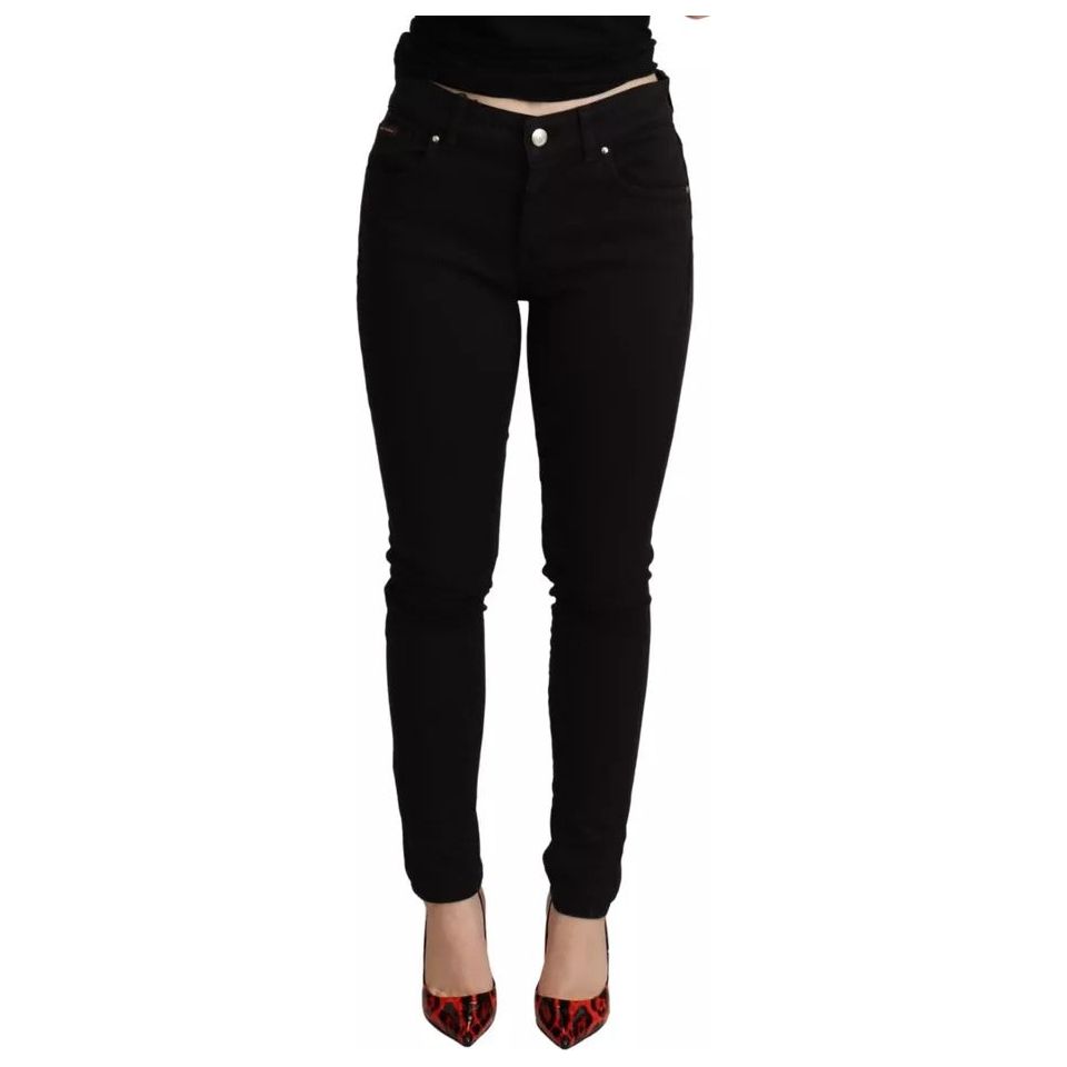 Dolce & Gabbana Black Cotton Stretch Skinny Denim Jeans
