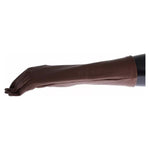 Dolce & Gabbana Brown Leather Wrist Slim Women Gloves