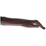 Dolce & Gabbana Brown Leather Wrist Slim Women Gloves